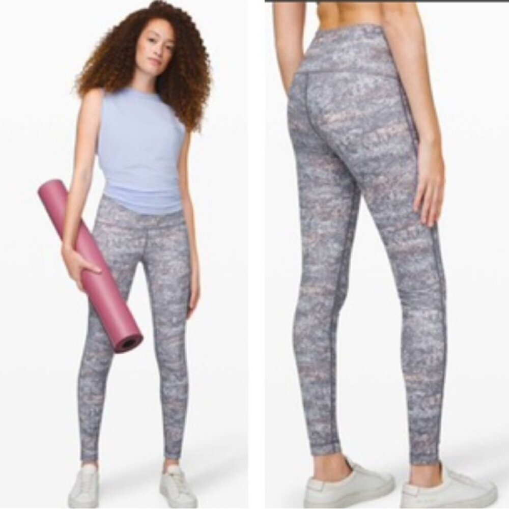 Lululemon Wunder Under High Rise Waist Tight 25" Luxtreme Pant Minimalist Gray